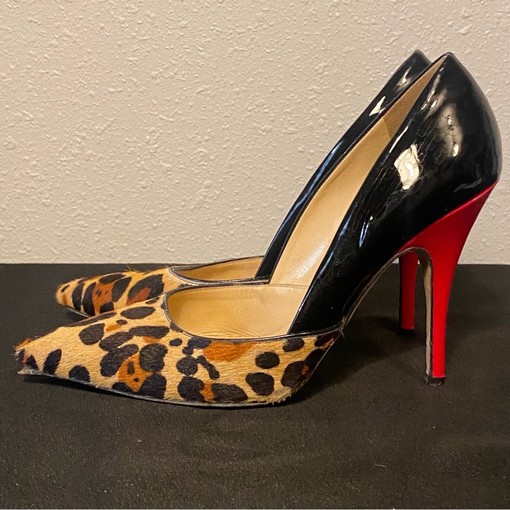 KATE SPADE | Lottie color block leopard pumps 8